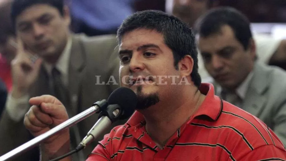 José Fernando Chenga Gómez, uno de los condenados por el caso Marita Verón, en un tramo del juicio. ARCHIVO LA GACETA