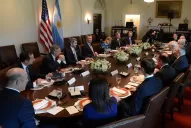 El menú ofrecido por Trump a Macri tuvo un toque argentino: chorizo con papas