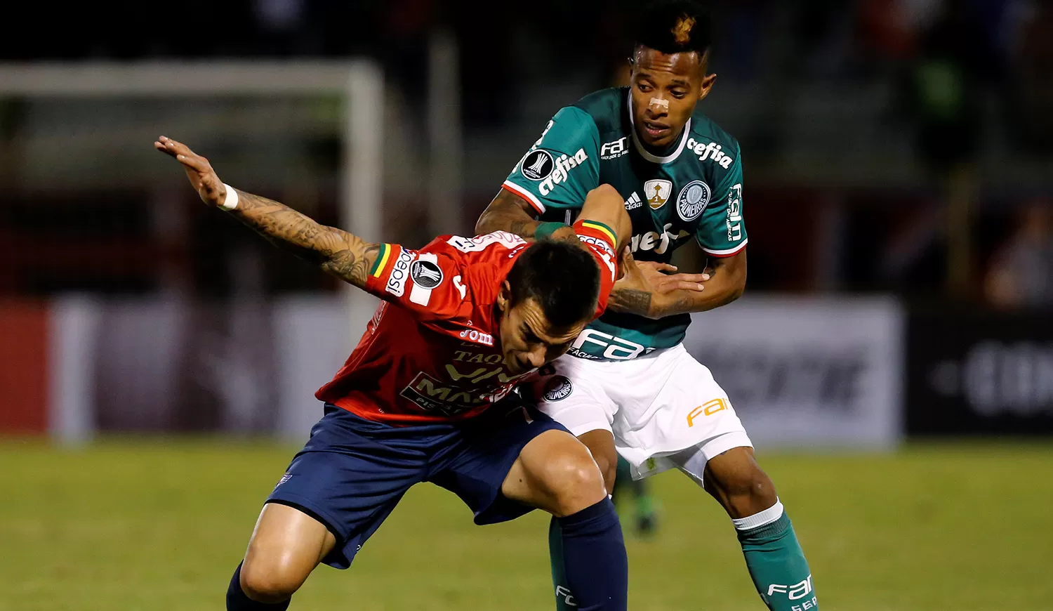 Palmeiras mostró un flojo nivel en Bolivia. REUTERS