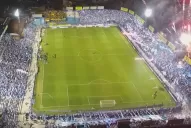 Video: un dron filmó el recibimiento de los hinchas de Atlético ante Peñarol