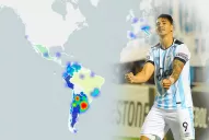 Atlético fue tendencia mundial en Twitter: el mapa del calor de los mensajes