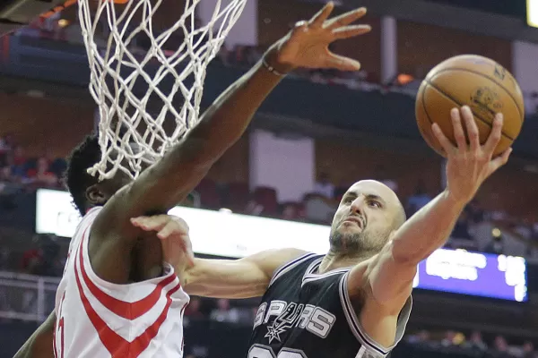 Con Manu Ginóbili, San Antonio Spurs superó a Houston Rockets