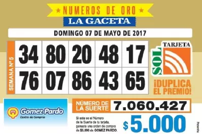 Los Números de Oro de LA GACETA