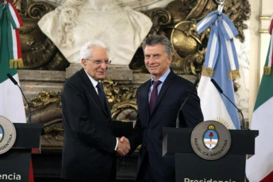 Italia reitera su apoyo al gobierno de Macri