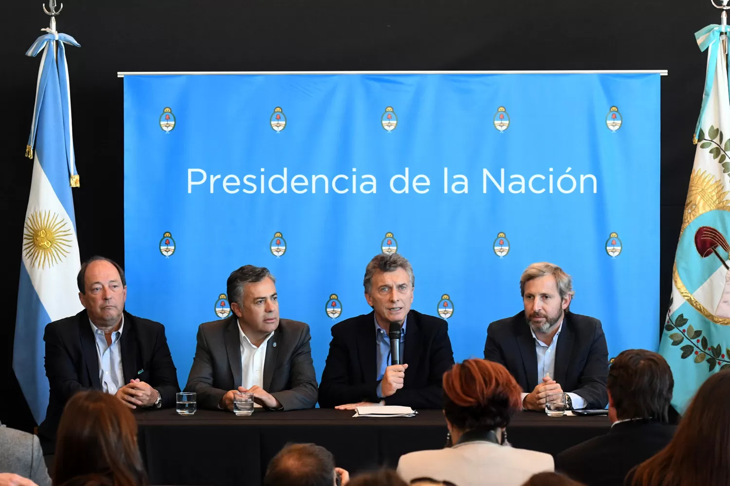 El presidente Mauricio Macri encabezó hoy una conferencia de prensa. FOTO DE TELAM.COM.AR. 