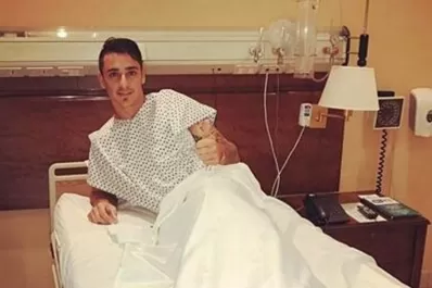 Zampedri pasó por el quirófano y recibió el apoyo de los hinchas en las redes sociales