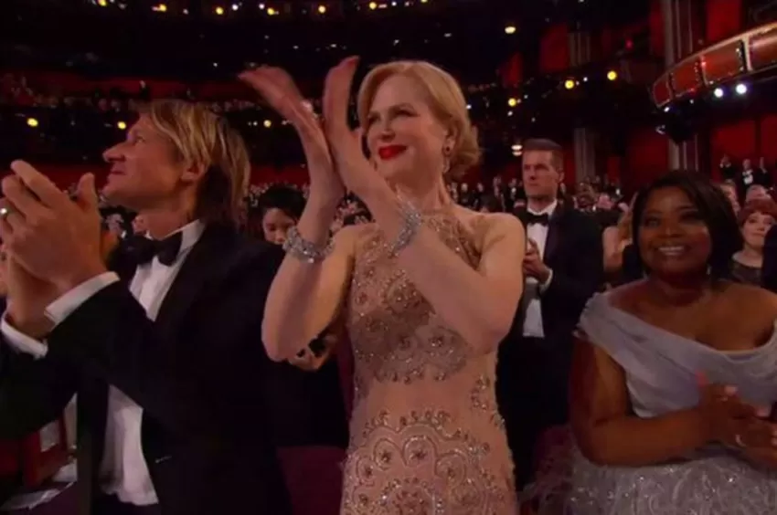 Nicole Kidman contó por qué aplaudió de manera extraña en la noche de los Oscar