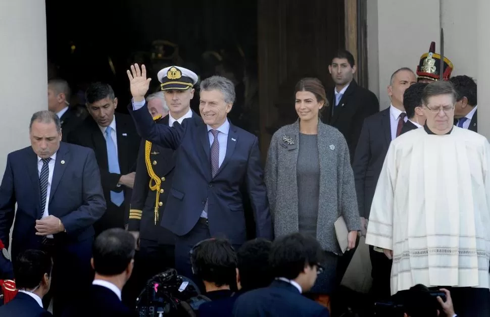 EN 2016. El Presidente acudió con su esposa a la Catedral Metropolitana. DyN (archivo)