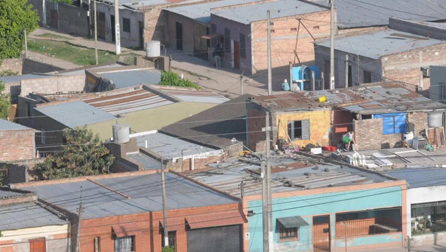 Barrio popular en Tucumán. ARCHIVO. 