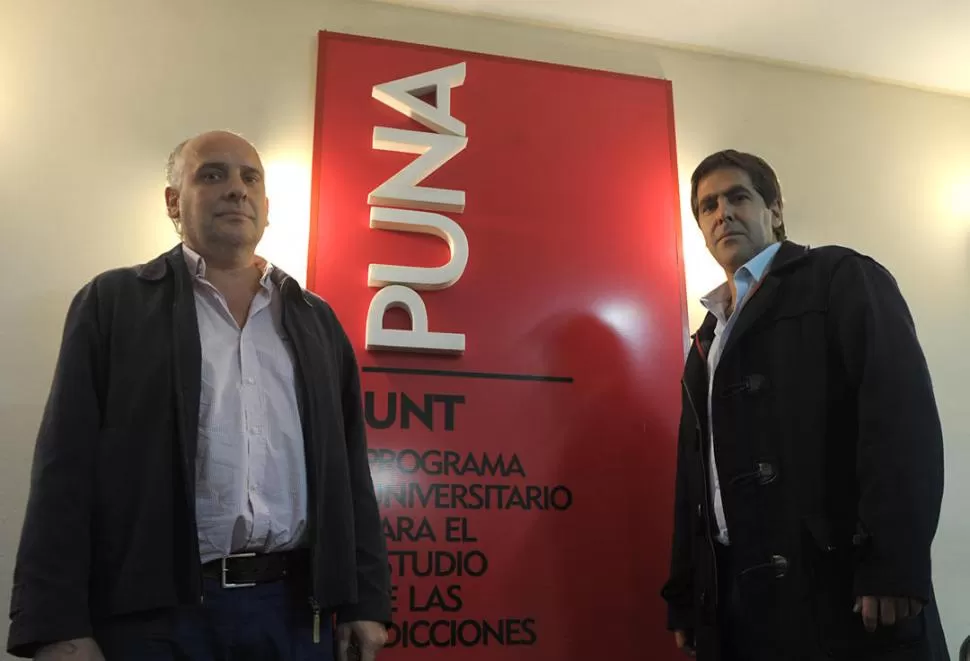EXPERTOS. Fernando Parolo y Ramiro Hernández, miembros del PUNA.  