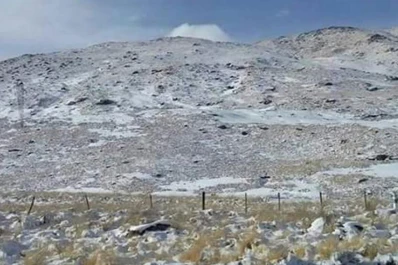 Cayó garrotillo en el centro de Tafí del Valle y nevó en los cerros