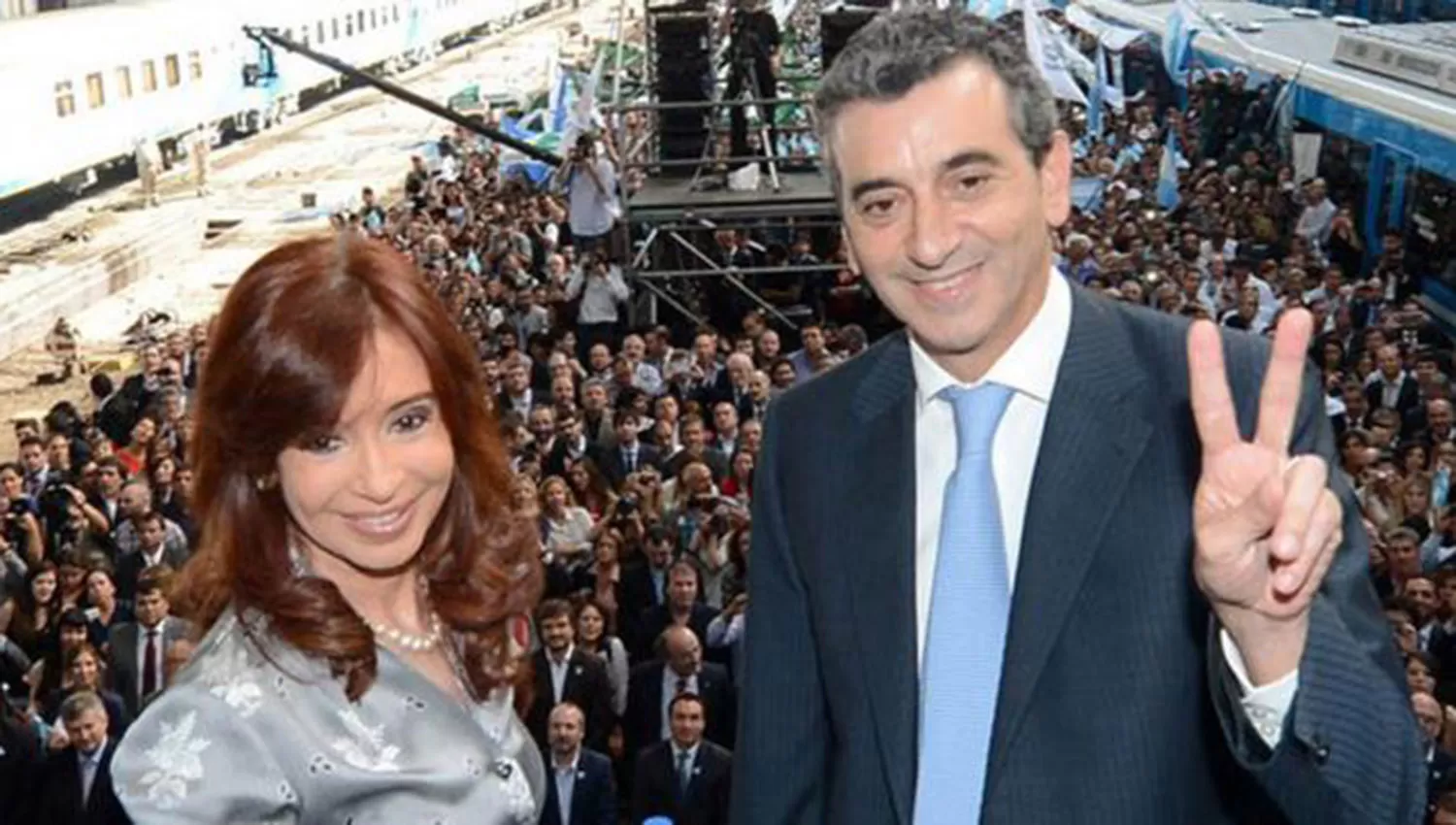 Cristina Kirchner y Florencio Randazzo, cuando no estaban enfrentados. FOTO TOMADA DE TN.COM.AR