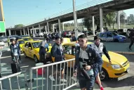 Atlético no viajó en tren, pero sí en taxi