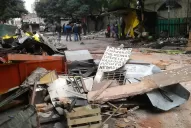 En imágenes: cómo fue el desalojo de los puesteros en El Bajo