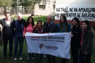 Dirigentes de River visitaron el Hogar Eva Perón y entregaron donaciones