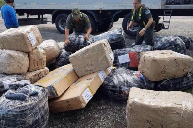 Cortaron la ruta porque Gendarmería les quita la mercadería que traen de manera ilegal