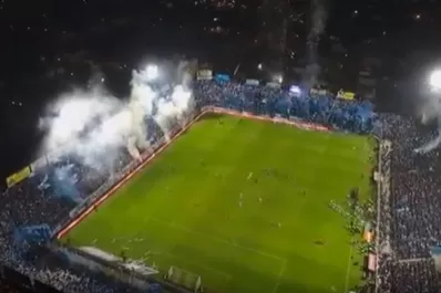 Desde un drone: mirá el recibimiento para Atlético ante River