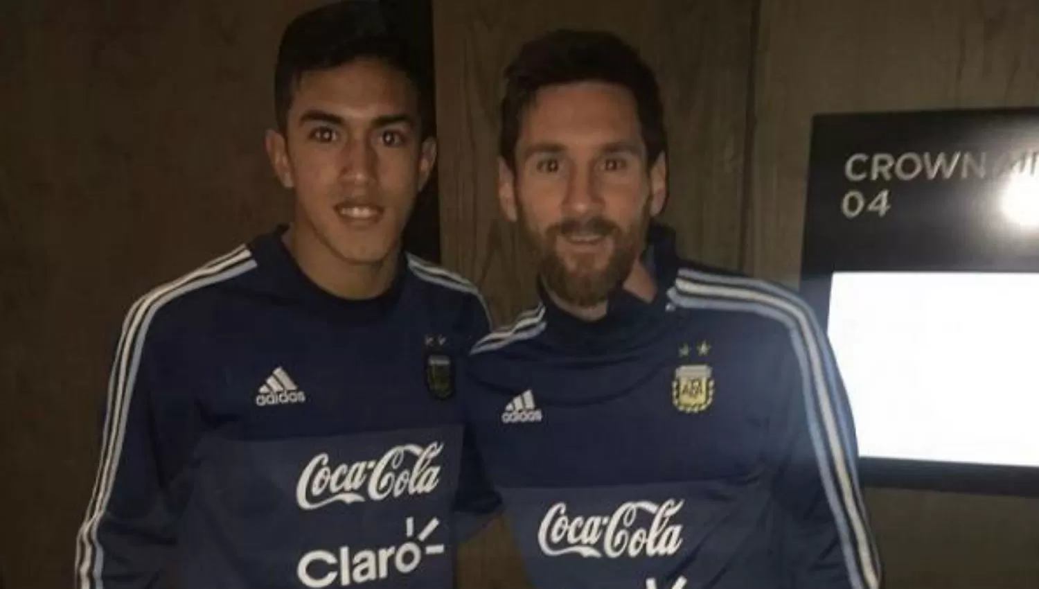 El sueño del pibe: Tomás Cuello y su foto junto a Leo Messi