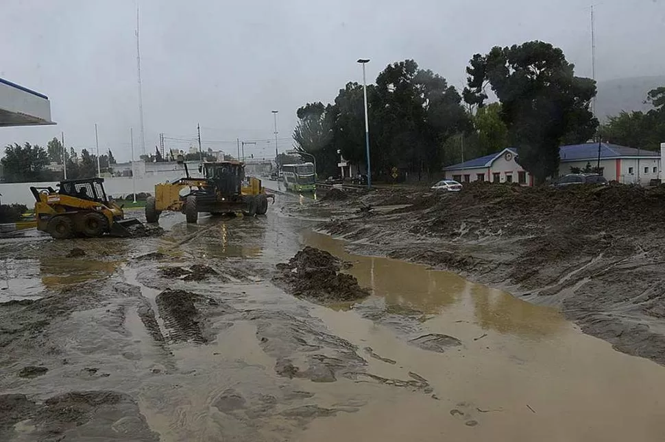 EN EL SUR DEL PAÍS. La ciudad de Comodoro Rivadavia, en Chubut, fue una de las más afectadas por las lluvias torrenciales y los desbordes. dyn (archivo)