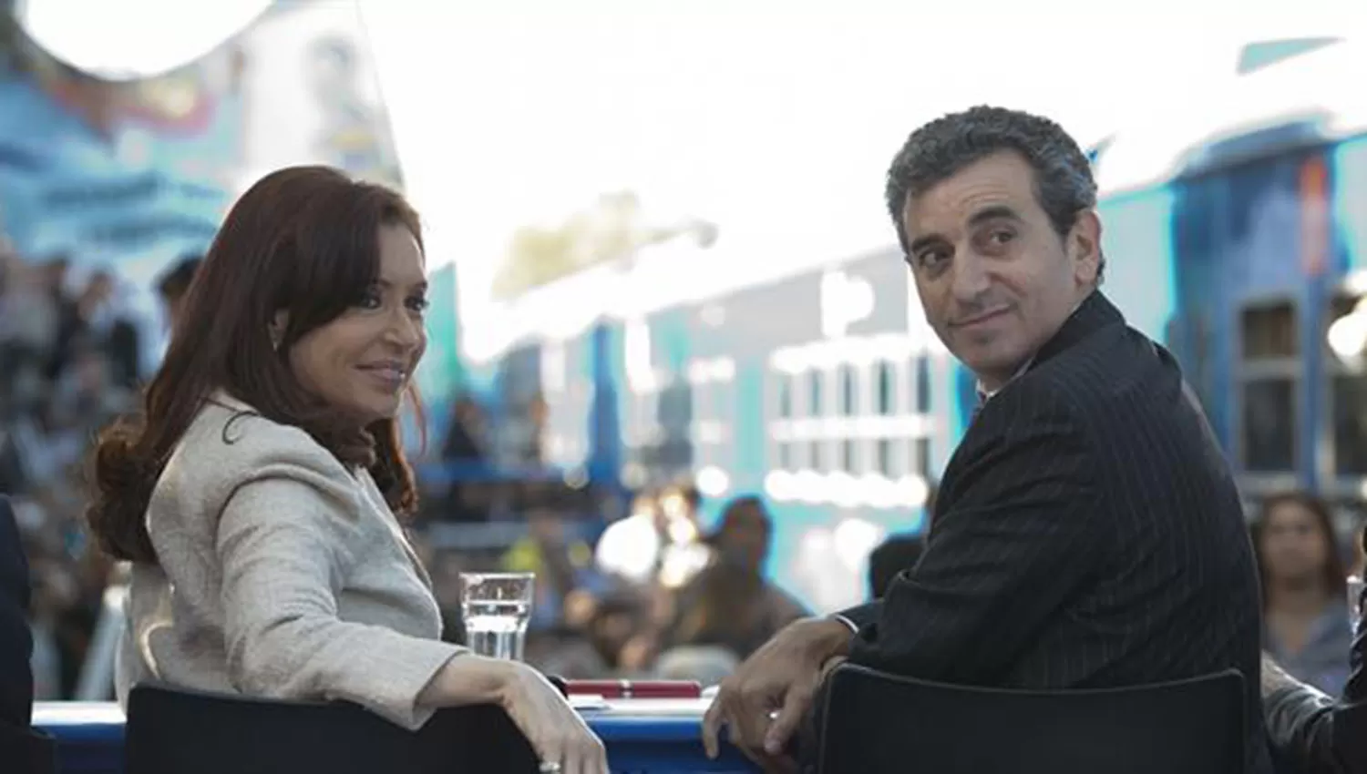 Cristina Kirchner y Florencio Randazzo, cuando no eran adversarios. FOTO TOMADA DE LANACION.COM.AR