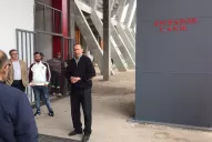 Antes de la asunción de Sagra, San Martín inauguró el ascensor