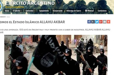 Hackearon la página del Ejército nacional: ISIS está en la Argentina