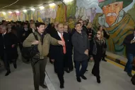 El año electoral se coló en el túnel de la Mendoza, y Manzur lo inauguró sin Alfaro