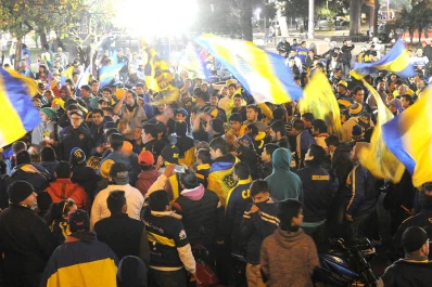Video: los hinchas de Boca tucumanos no se quedaron afuera de los festejos