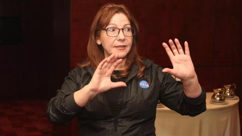 EN BUENOS AIRES. Adriana Ocampo habló sobre el futuro de la NASA. La Nación.-