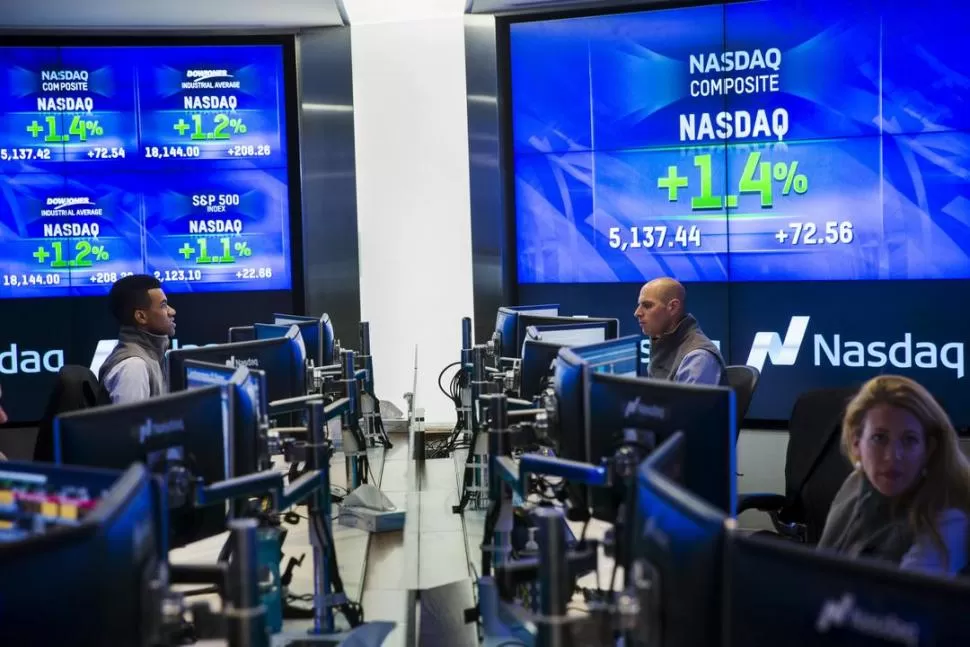 EN PIZARRA. La empresa argentina rindió más que el indicador Nasdaq. REUTERS