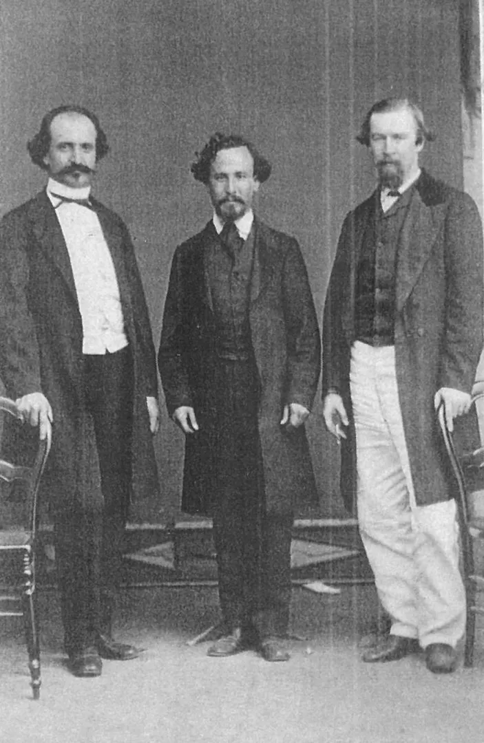 ENTRAÑABLE MAESTRO. Al centro, el vicerrector José Ignacio Aráoz y Córdoba y, a la derecha, el profesor Ruperto Fotheringham. 