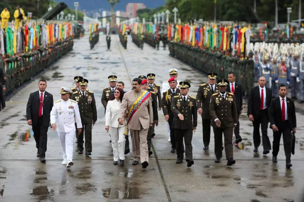 CARABOBO. Venezuela festejó el Día del Ejército, en el que se recuerda la batalla que le dio la independencia reuters
