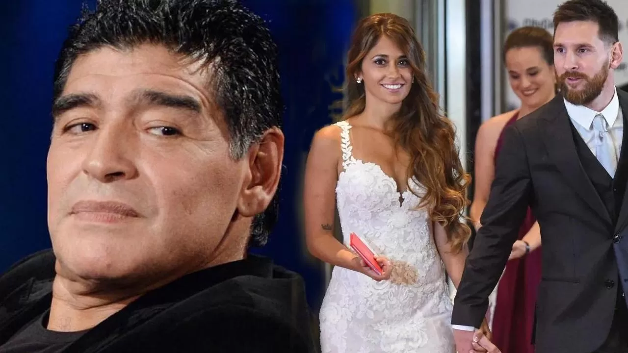 Maradona felicitó a Messi pero le reclamó no haber sido invitado a la boda