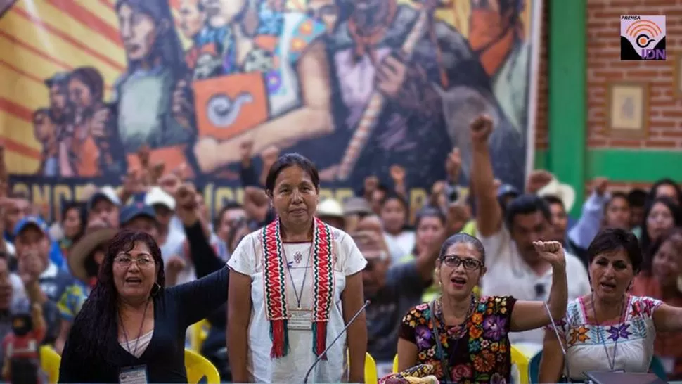 MÍSTICA. El zapatismo respalda la iniciativa de que presenta a “Marichuy” para visibilizar la lucha indígena.  pintarest