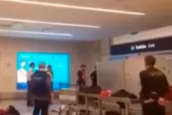 La violenta reacción de un hombre al ser increpado por la AFIP en un aeropuerto