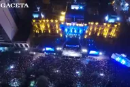 Video: los festejos del 9 de Julio vistos desde un drone