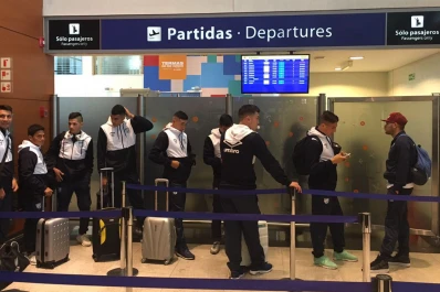 Atlético llegó a Bolivia lleno de ilusión