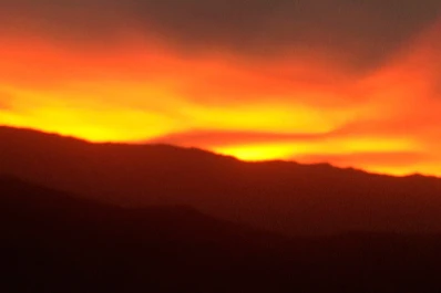 Los turistas disfrutaron de un bello atardecer en Tafí del Valle