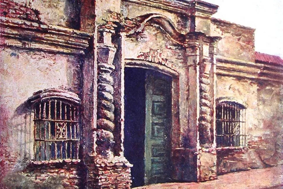 LA CASA HISTÓRICA. La sede del Congreso de 1816, en un óleo de Genaro Pérez. 