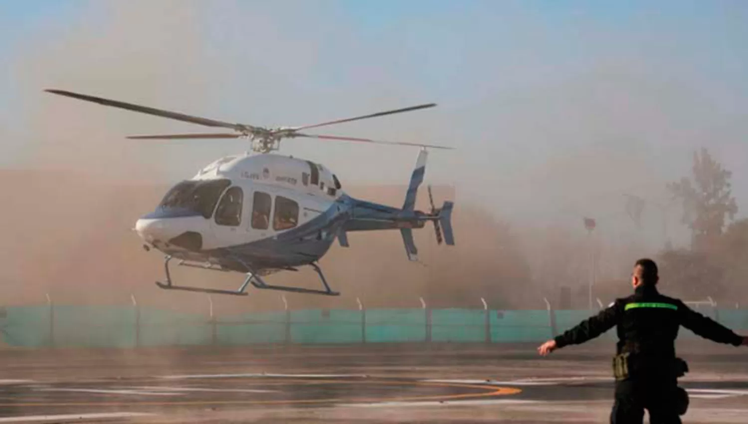 Una nena de tres años fue trasladada en el nuevo helicóptero hasta Termas de Río Hondo