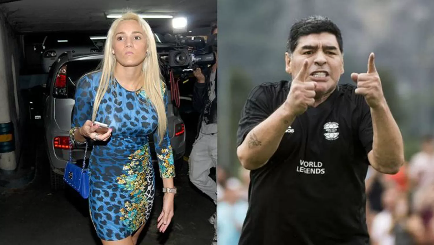 ¿OTRA VEZ? Rocío Oliva y Diego Maradona retomarían la relación, que lleva al menos cinco años. FOTO TOMADA DE RATINGCERO.COM