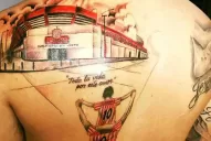 Se tatuó La Ciudadela en la espalda: lo saqué bien de adentro