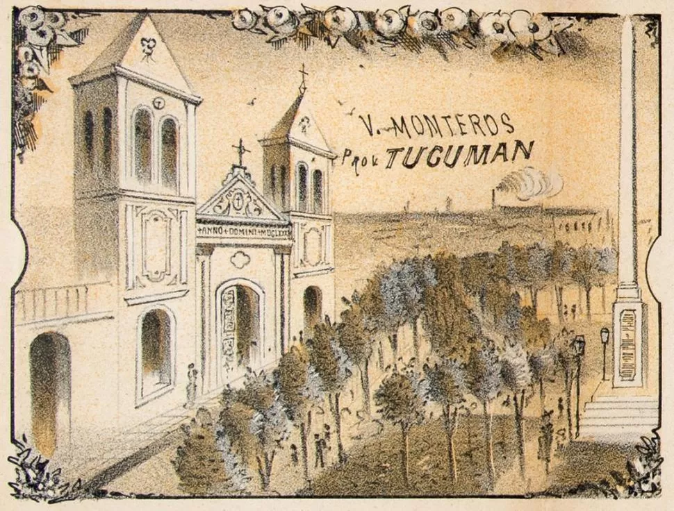 LA ANTIGUA IGLESIA. En 1892, en la “Estadística Gráfica” se publicó este dibujo del templo. 