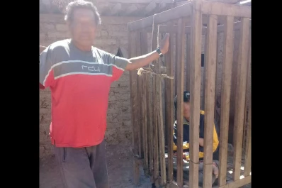 Video: un adolescente está encerrado en una jaula desde hace cuatro años en Salta