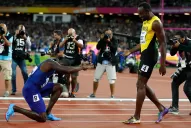Justin Gatlin le sacó el oro Usain Bolt en su última final
