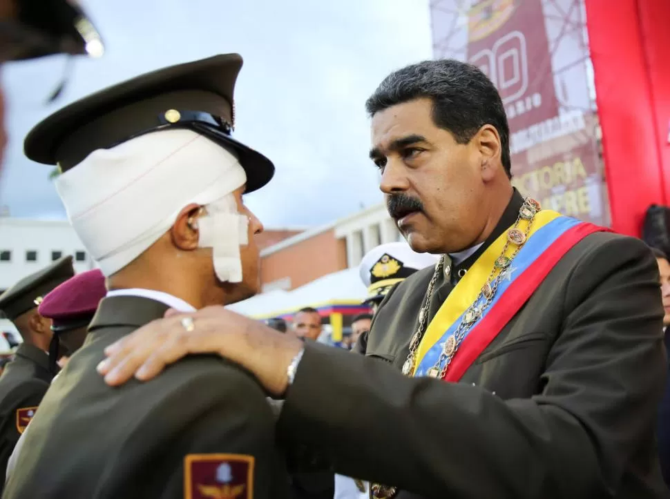 EN CARACAS. Maduro envió bendiciones a la líder social. 