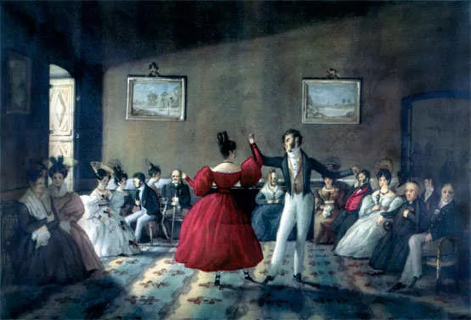 EL MINUÉ. Instrumentos de cuerda y de viento lo interpretaban en el baile en casa de los Ugarte. 
