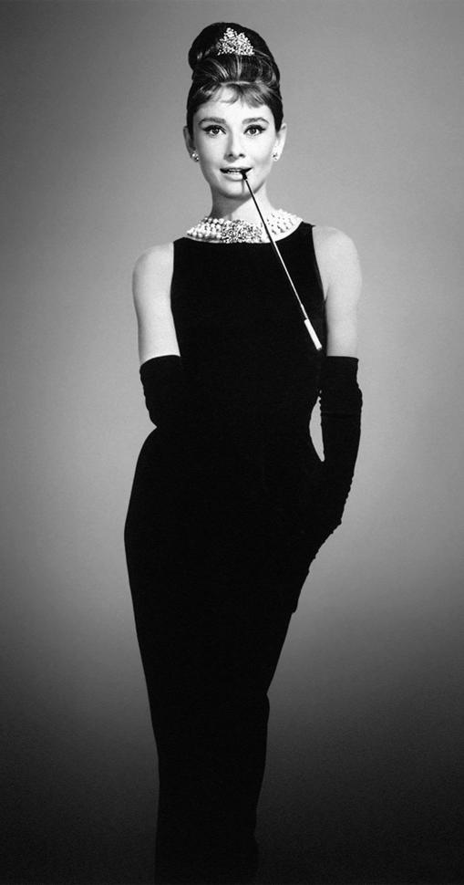 Audrey Hepburn en “Desayuno en Tiffany’s”