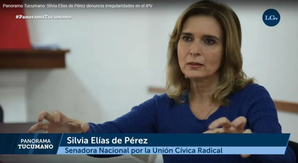 “PANORAMA TUCUMANO”. En una entrevista con el ciclo televisivo de LA GACETA, Silvia Elías de Pérez planteó la denuncia que daría lugar al proceso judicial. la gaceta tv