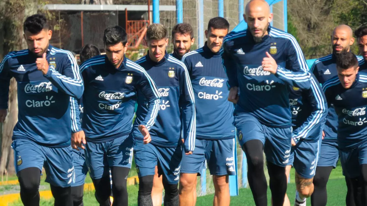 El último ensayo antes del duelo de mañana contra Uruguay.
FOTO TOMADA DE TWITTER SELECCIÓN ARGENTINA